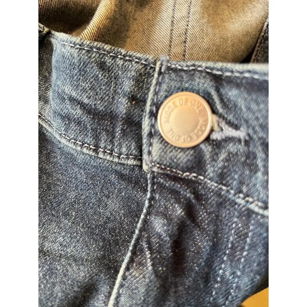 Mode Of One Mens 38x30 Jeans Slim Straight Leg Denim Medium‎ Wash Blue Stretch